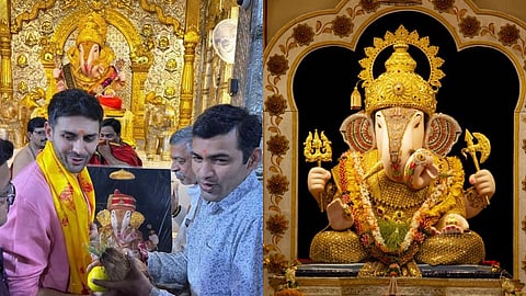 Kartik Aaryan At Pune: कार्तिक आर्यन पुण्यातील प्रसिद्ध दगडूशेट हलवाई गणपतीचे दर्शन; फोटो व्हायरल