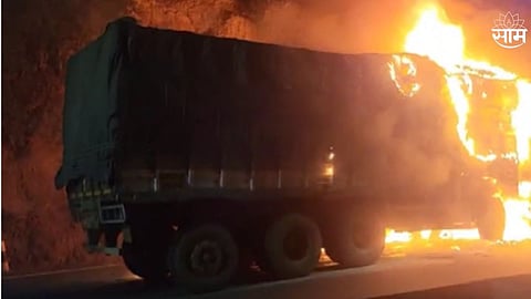 Fire breaks out in container In Pune