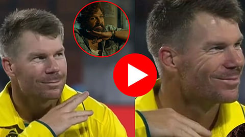 David Warner Pushpa Celebration Video