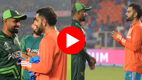 Virat Kohli Gifts Jersey To Babar Azam