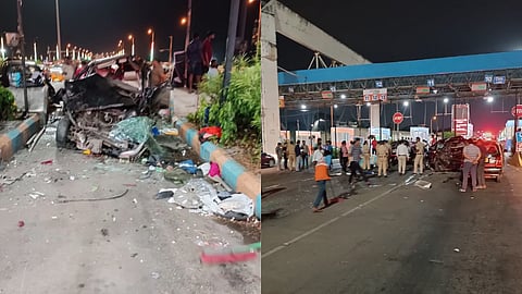 major accident on bandra worli sea link 3 people dead many injured in mumbai