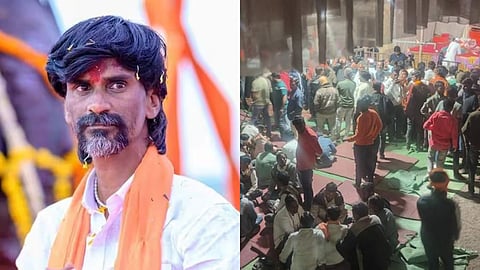 Rumors the police will arrest Manoj Jarange Patil, Maratha youth rush to Antarwali Sarati in Jalna
