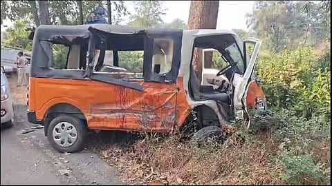 Palghar Accident: खासगी प्रवाशी वाहतूक करणाऱ्या वाहनांचा अपघात; एकाच मृत्यू, सातजण जखमी