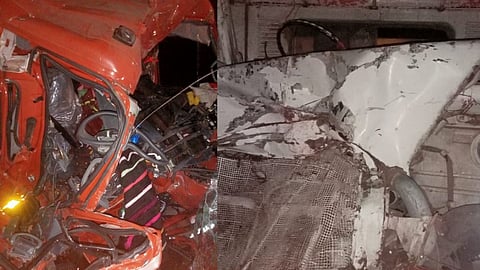 transport vehicles accident at tadkalas purna road near parbhani
