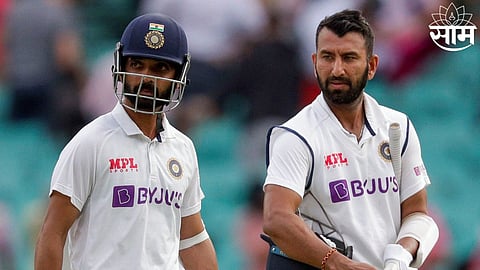 ajinkya rahane with cheteshwar pujara
