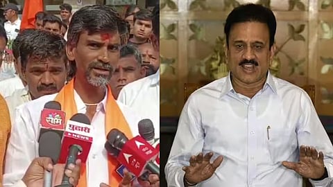 Manoj Jarange Patil warn to Girish Mahajan on Maratha reservation Kunbi certificate