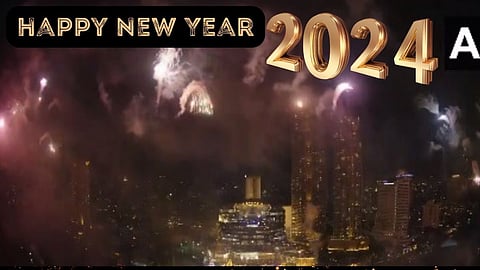 Happy New Year 2024: जगभरात नवीन वर्षाचं नव्या दमानं स्वागत, कुठे आतीषबाजी तर कुठे भाविकांची मंदिरात गर्दी