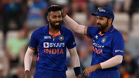 rohit sharma with hardik pandya