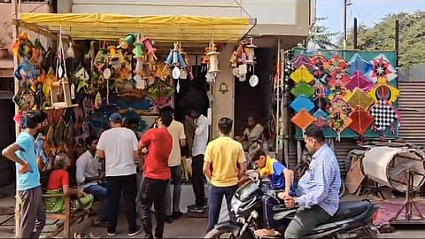 kite festival in nandurbar on eve of makar sankranti 2024