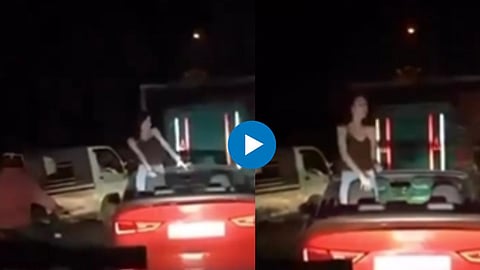 Dance in Running car Video: