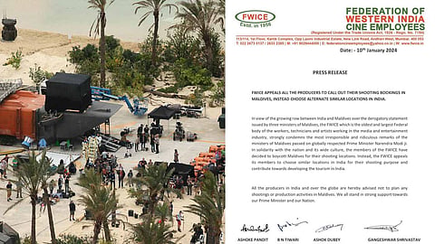 FWICE Calls Filmmakers To Boycott Maldives