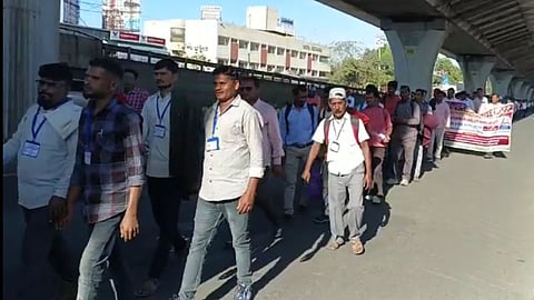 maharashtra rajya vikas rojgar sevak sangh nashik to mumbai long march