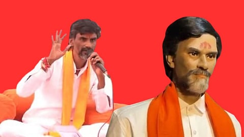 Manoj Jarange Wax Statue