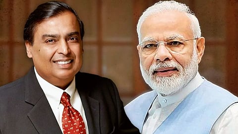 Mukesh Ambani and PM Modi