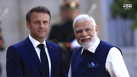 PM Modi And Emmanuel Macron