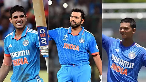 rohit sharma yashasvi jaiswal shubman gill