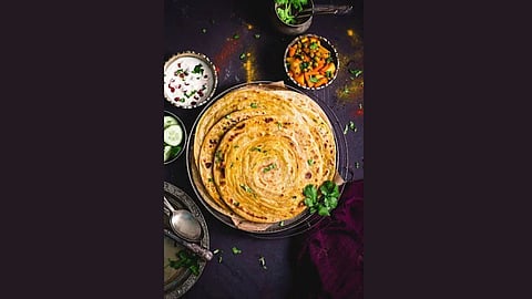 Chilli Garlic Paratha