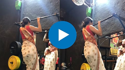 Viral Video Of Gym Lady WorkOut
