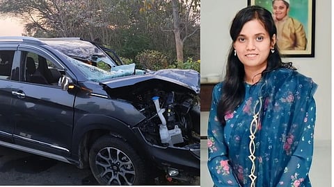 BRS Mla Lasya Nanditha died in car Accident
