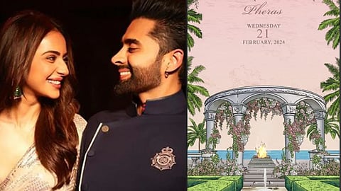 Rakul Preet Singh And Jackky Bhagnani Wedding Card