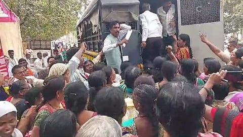 anganwadi sevika jail bharo andolan in amravati