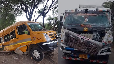 Amravati Accident News : क्रिकेट खेळायला निघालेल्या तरुणांच्या मिनी बस आणि ट्रकमध्ये धडक, ४ जणांचा मृत्यू, १० जण गंभीर जखमी