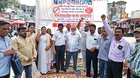 conduct election on ballot paper and not on evm demands shrirampur citizens