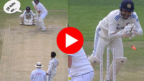 aage badh raha hai dhruv jurel brilliance of mind to dismiss olie pope on kuldeep yadav bowling in ind vs eng 5th test