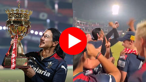 virat kohli celebrates royal challengers bangalore victory on video call after rcb beat dc capitals in wpl final 2024 watch video