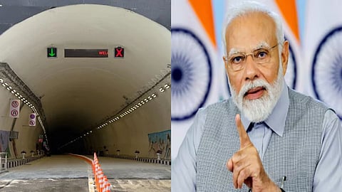 PM Narendra Modi sela tunnel