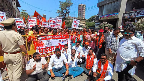 Mns Worker Protest Kalyan Dombivli Municipal Corporation