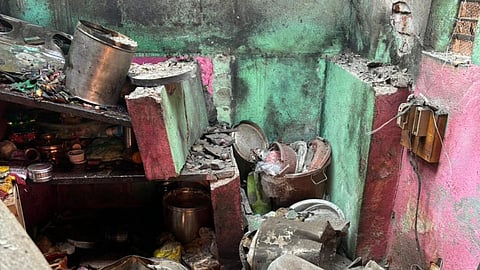 explosion of gas cylinder in ambad near sambhajinagar