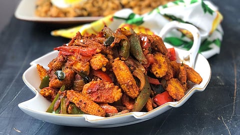 Mushroom Corn Masala Recipe
