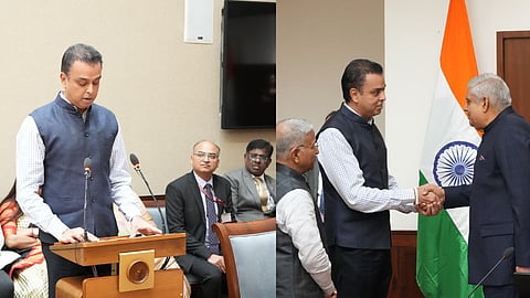 Milind Deora Took Oath As Rajyasabha MP