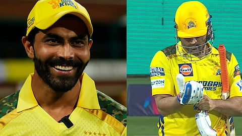 MS Dhoni- Ravindra Jadeja: धोनी फलंदाजीला येण्यापूर्वी मैदानात नेमकं काय घडलं? मजेशीर व्हिडिओ व्हायरल