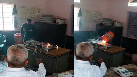 Solapur Election 2024: सांगोल्यात EVM जाळलं; एकजण पोलिसांच्या ताब्यात
