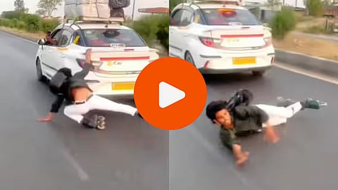 Viral Video: स्केटिंग करताना हिरोगिरी करणं पडलं महागात, तरुणाचे झाले असे हाल; थरकाप उडवणारा VIDEO व्हायरल