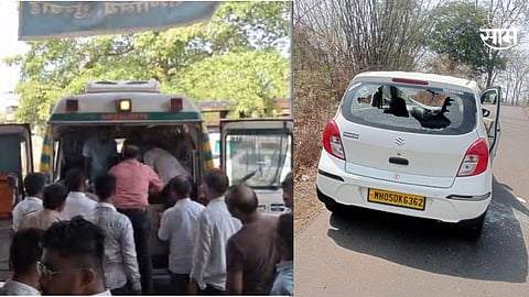 भिवंडीत निलेश सांबरे यांच्या कार्यकर्त्यांवर प्राणघातक हल्ला, कारचीही केली तोडफोड