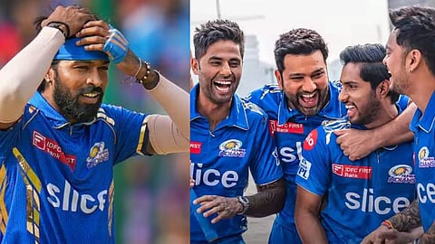 Hardik Pandya, Rohit Sharma, Suryakumar Yadav, Tilak Varma