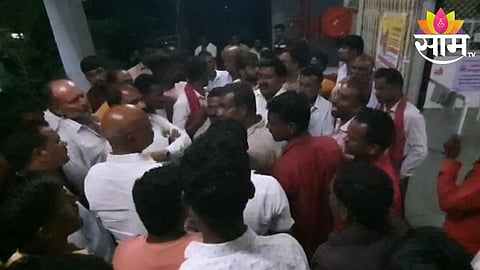 nangole villagers andolan at kavathe mahankal police station