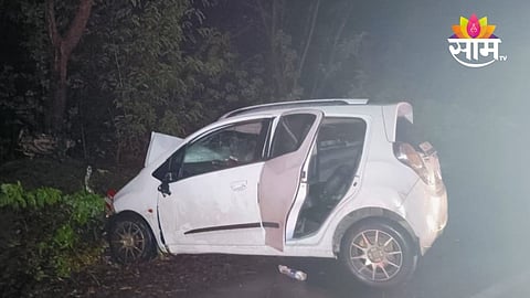Ahmednagar ST Bus Car Accident