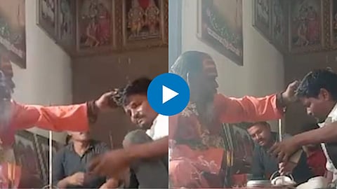 दारू सोडवायला गेला अन् बाबाने चांगलाच कुटला; व्हिडिओ सोशल मीडियावर तुफान व्हायरल