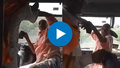 Two Elderly Persons Fight is ST Bus