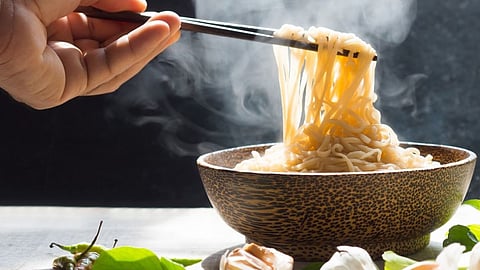 Eating Instant Noodles