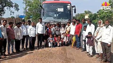 msrtc bus service begins from usmanpur to partur after independence