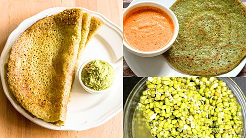 Sprouts Dosa Recipe