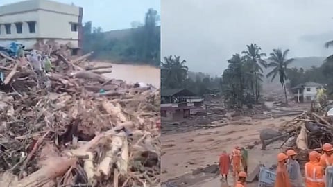 केरळच्या वायनाडमध्ये भूस्खलन; १०० हून अधिक लोक ढिगाऱ्याखाली दबले, ५ जणांचा मृत्यू