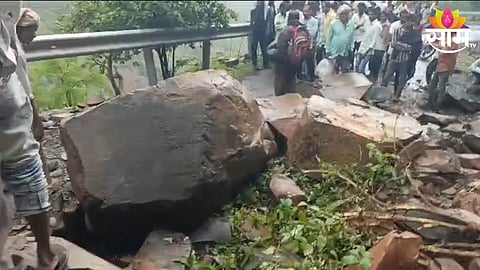 Chandsaili Ghat Landslide: चांदशैली घाटात पुन्हा कोसळली दरड; सुदैवाने दुर्घटना टळली