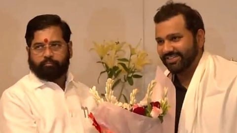 Team India: वर्ल्डकपचे हिरो वर्षा बंगल्यावर! रोहितसह या 3 खेळाडूंचा मुख्यमंत्री एकनाथ शिंदेकडून सत्कार- VIDEO
