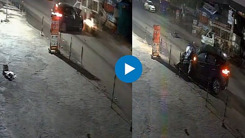 थरारक! पुण्यात पुन्हा ड्रिंक & ड्राईव्हची घटना, भीषण अपघाताचा थरार सीसीटीव्हीत कैद